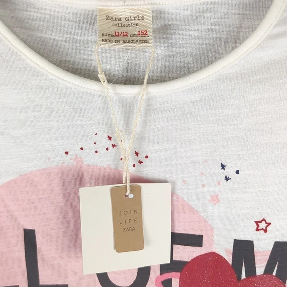💖 Zara Girls Shirt, NWT - Picture 3 of 5